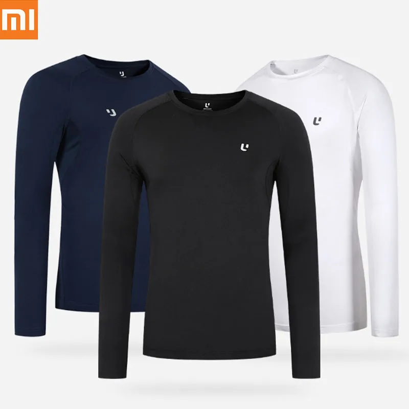 

Original Xiaomi Uleemark Sport T-shirt Reflect Logo Quick Drying Elastic Soft Clothes Men Sporty Coat Outdoor Run Exercise H20