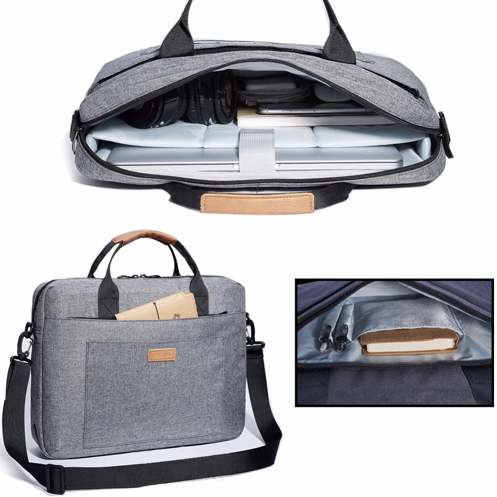 KALIDI Laptop Bag 13.3 15.6 17.3 Inch Waterproof Notebook Bag for Macbook Air Pro 13 15 Computer Shoulder Handbag Briefcase Bag KALIDI Laptop Bag 13.3 15.6 17.3 Inch Waterproof Notebook Bag for Macbook Air Pro 13 15 Computer Shoulder Handbag Briefcase Bag