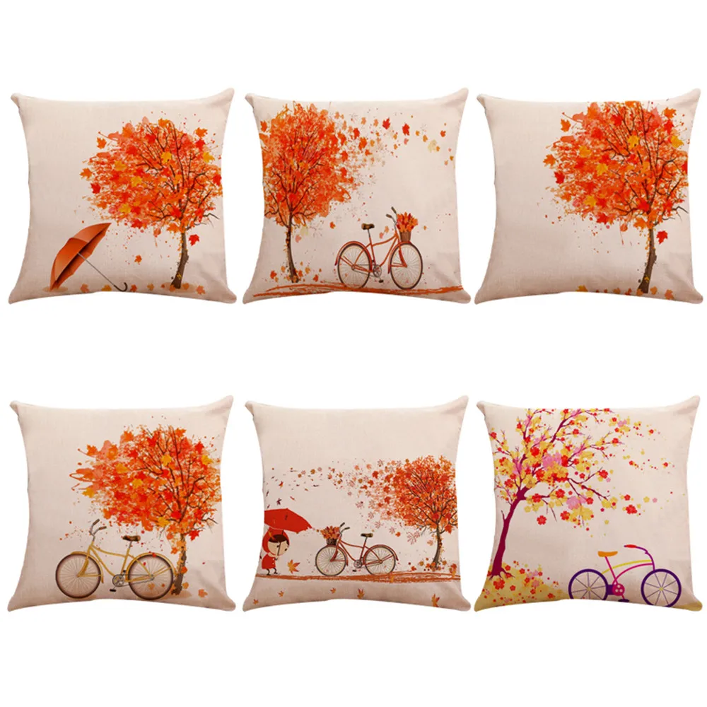 

Autumn style Throw Pillow Case Decorative Pillows Cover For Sofa Seat Cushion Cover 45x45cm Home Decor