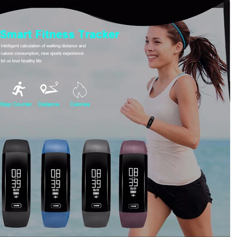 Hot Sale M2 Smart Bracelet Blood Pressure Heart Rate Monitor Fitness Smart Wristbands IP 67 Swimming Bracelet For Men Gift (8)