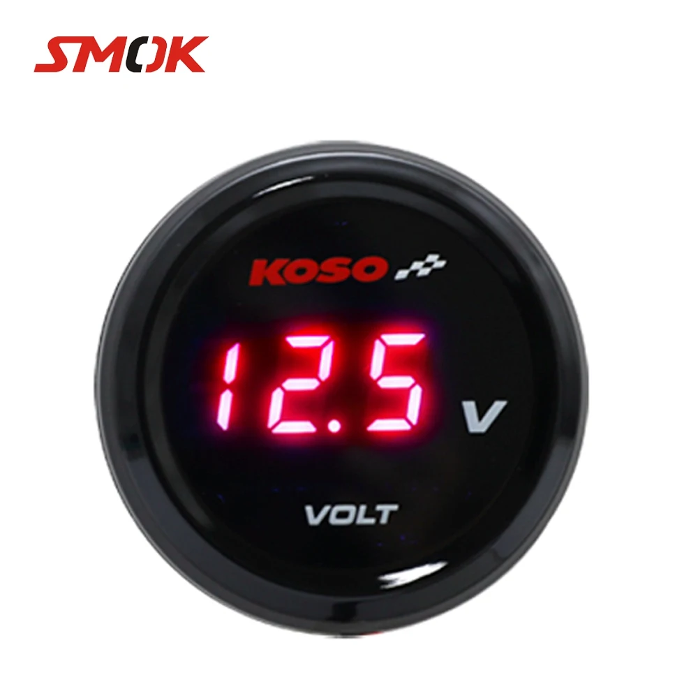 

SMOK For KOSO Yamaha MT09 MT 09 MT-09 MT07 MT 07 Universal Motorcycle Mini LED Digital Voltmeter Voltage Meter Instruments Guage