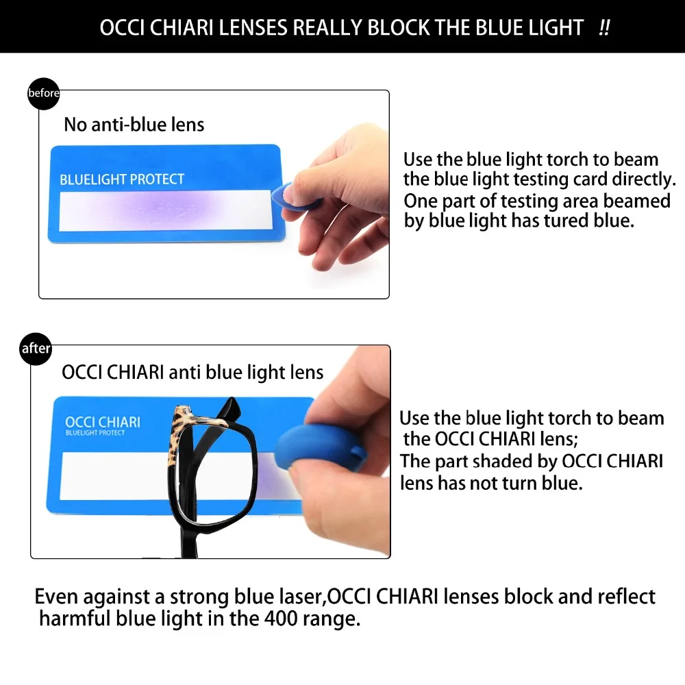 OCCI CHIAR Леопардовый анти синий светильник очки для чтения женские Анти-усталость компьютерные очки+ 1,75+ 2,25+ 2,5+ 2,75+ 3+ 3,5 OC5018