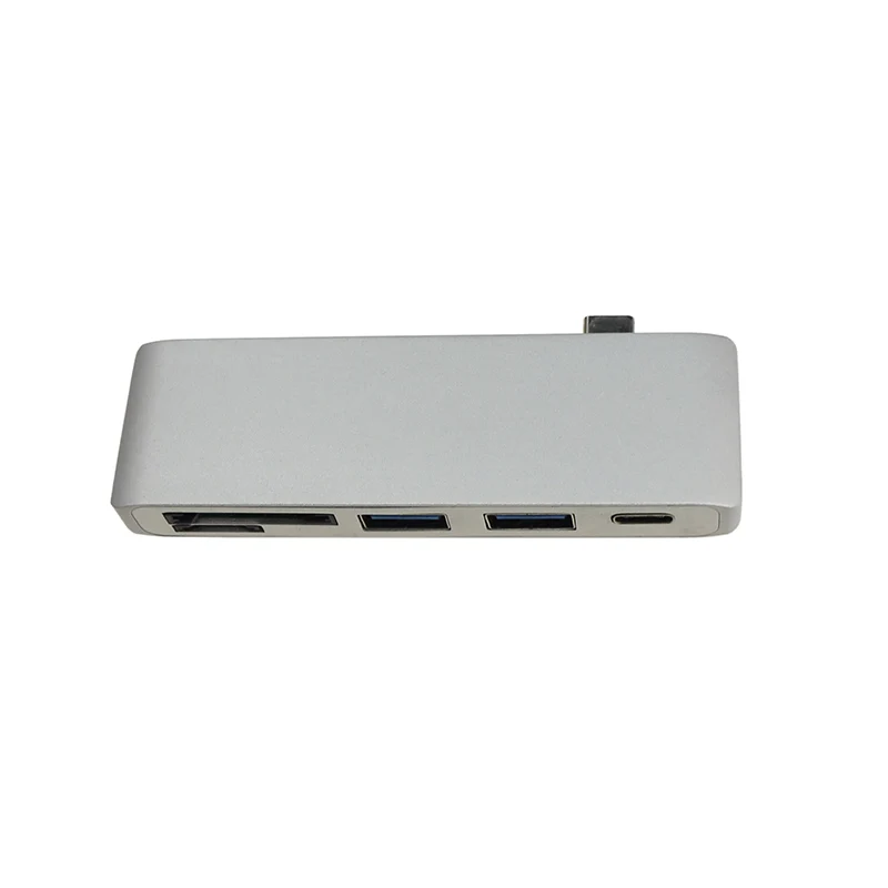 Sovawin 5 в 1 usb-c USB 3,0 концентратор мульти Тип c сплитер адаптер usb3.0 кард-ридер для Macbook Pro Для imac 5 Гбит/с - Цвет: Silver