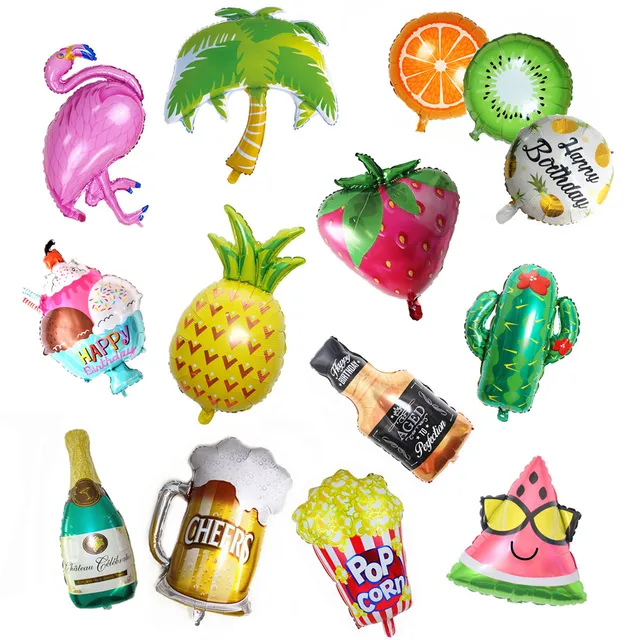 Big Fruit Foil Balloons Air Unicorn Party Helium Ballon Wedding Baloon Happy Birthday Party Decorations Kids Adult Event Baloes