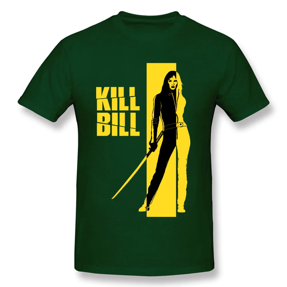 Kill-Bill-0619 Men Prevalent Normal Tees Round Collar Father Day All Cotton T-Shirt Leisure Short Sleeve T Shirts Kill-Bill-0619 dark
