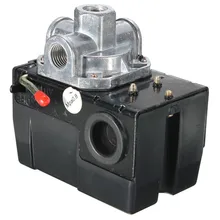 Heavy Duty Pressure Switch Control Valve Air Compressor 90 120PSI 4 Port 26 AMP Compressor Accessories