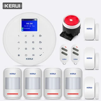 

KERUI G17 Wireless 433MHZ Android APP Control With Sensor Home Security GSM Alarm System Burglar Alarm Kits