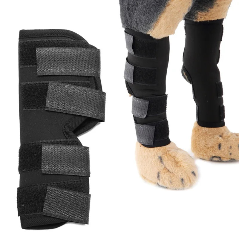 2Pcs font b Pet b font Dog Cat Knee Joint Protector Leg Calf Brace Support to