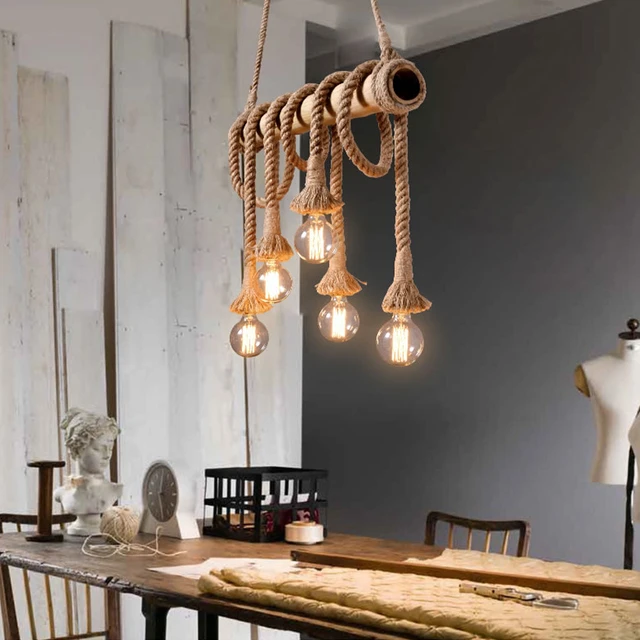 Sisal rope online pendant light