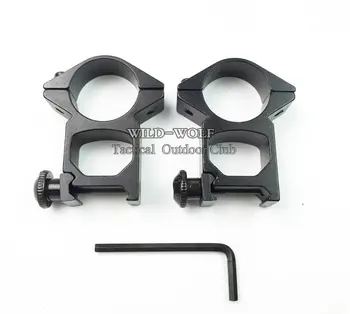

2pcs High Profile 25.4mm Scope Mounts Rings Rifle Flashlight mount for 20mm Weaver Picatinny Rail Hunting Accessories