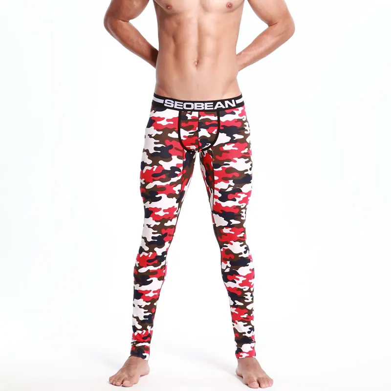 Seobean colorful Camouflage cotton Long johns fashion male legging pants