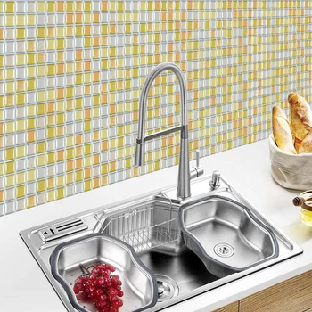 

Full series remove wall decor 6pcs kitchen bathroom home wall tile 9.3'x9.3 Furniture Stickers art deco wallpaper