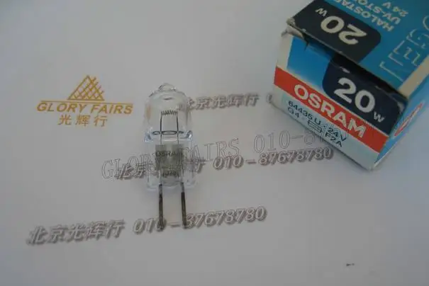 

5pcs/lot,OSRAM HALOSTAR 64435U 24V20W halogen lamp,64435 U24V 20W 2800K G4 bulb,Free