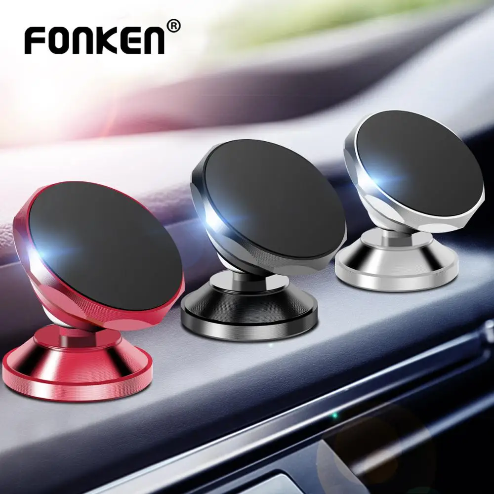 

FONKEN Car Phone Holder Magnetic Desk Holder Universal 360 Air Vent Mount Magnet Stand for Mobile Phone Holders Car GPS Stands