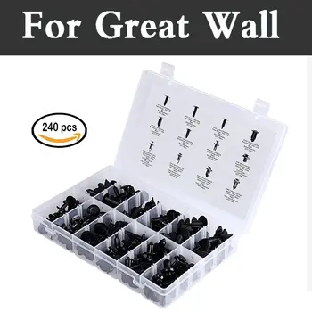 

240x Car Rivets Assortment Clips Push Retainers Set In Case Fit Set For Great Wall Coolbear Florid Hover H3 H5 H6 Voleex C10 C30