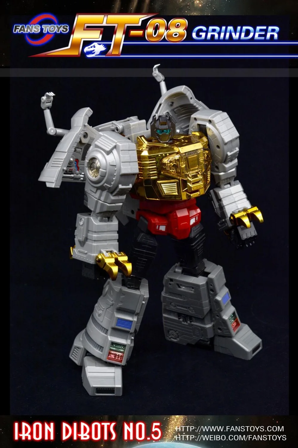 FansToys FT-08 шлифовальная машина FT08 вентиляторы игрушки Grimlock Dinobots