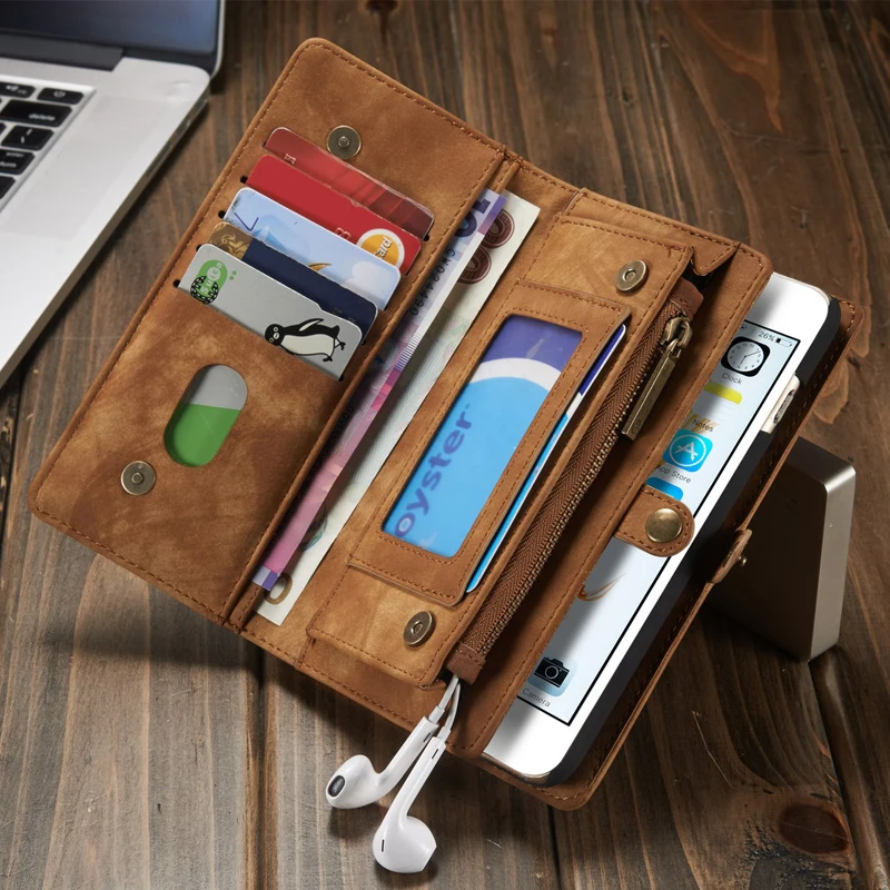 imágenes para Segunda Capa de Cuero Genuino para el iphone 7 6 6 S 6 Más 6 Plus Multi Funcional 2 en 1 Soporte de la Carpeta de Cuero Cubierta de la Caja Del Teléfono imágenes para Segunda Capa de Cuero Genuino para el iphone 7 6 6 S 6 Más 6 Plus Multi Funcional 2 en 1 Soporte de la Carpeta de Cuero Cubierta de la Caja Del Teléfono