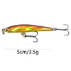 OUTKIT 2022 1pcs Fishing Lure 5cm/3.5g Sinking Mini Pencil Shad Laser Minnow 3D Eyes Artificial Bait Bass Pike Lures ► Photo 2/6