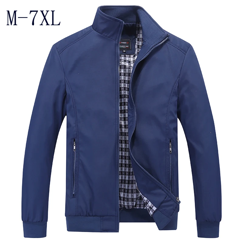 New Jacket Men Fashion Casual Loose Mens Jacket Sportswear Bomber Jacket Mens Jackets and Coats Plus Size M- 7XL