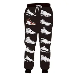 Весна Осень Повседневные Спортивные штаны Человек хип хоп sportswears шаровары для бега для мужчин прохладный печати Jordan 23 3d печатных пот штаны