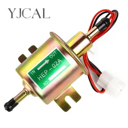 High Quality Low Pressure Universal Diesel Petrol Gasoline Electric Fuel Pump HEP-02A 12V 24V For Car Motorcycle