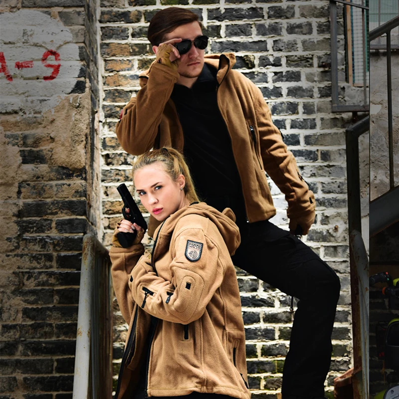 Флисовая теплая куртка Sharkskin Softshell тактическая одежда для охоты ветрозащитная
