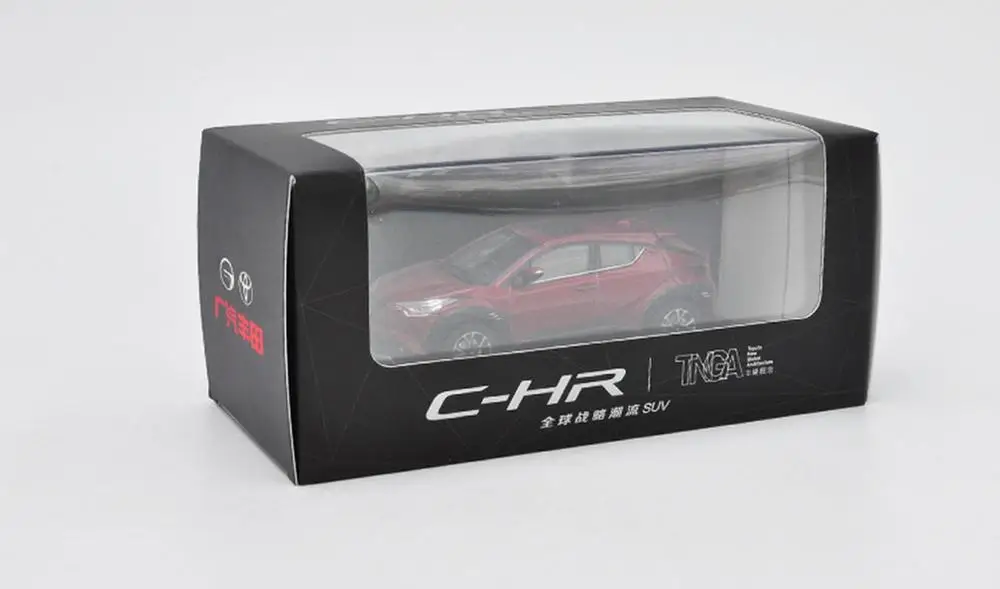 1/43 Toyota CHR C-HR красная литая под давлением модель автомобиля коллекционная игрушка