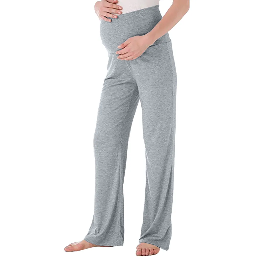 Женские широкие прямые штаны для беременных; эластичные брюки для беременных; широкие/прямые универсальные удобные брюки для отдыха
