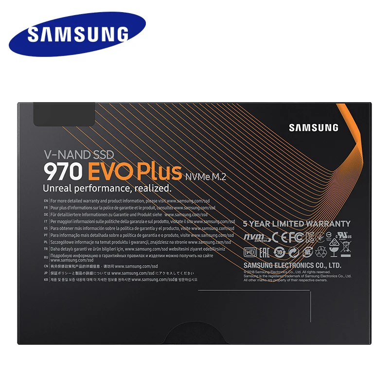 Samsung 970 EVO Plus SSD NVMe M.2 2280 SSD 250 ГБ 500 1 ТБ M.2 Внутренний твердотельный накопитель TLC SSD PCIe 3,0x4 NVMe 1,3 ноутбук