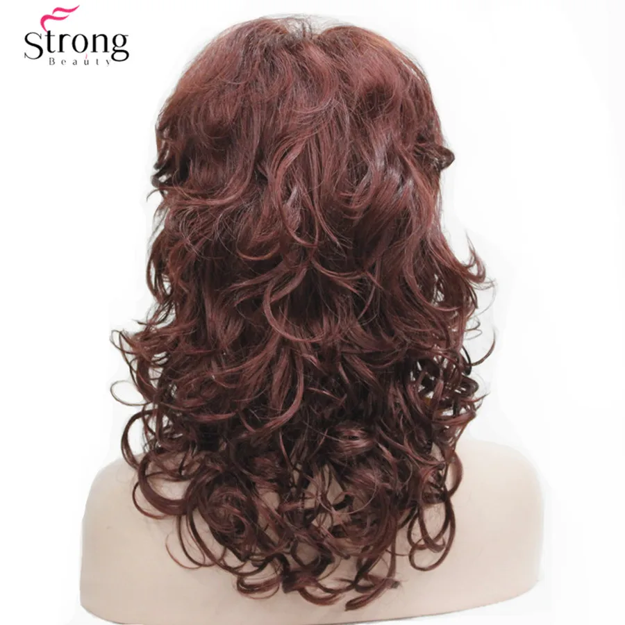E-1560AL-AA   33A dark auburn culry wig for women (5)