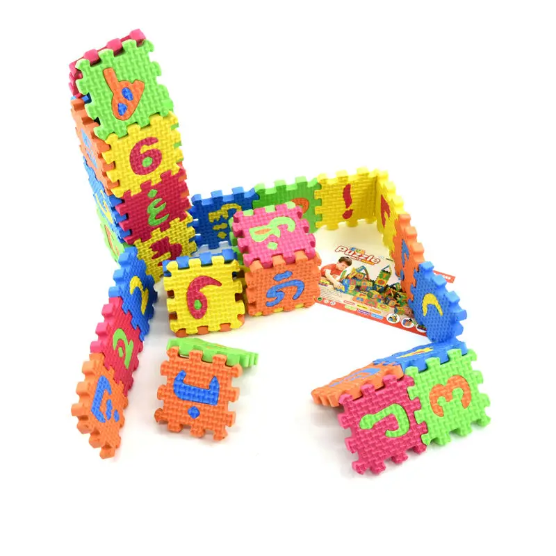 36 Pcs/set Cartoon Environmentally Arabic Alphabet Language EVA Foam Puzzle Animal Play Puzzle Baby Toys For Kids