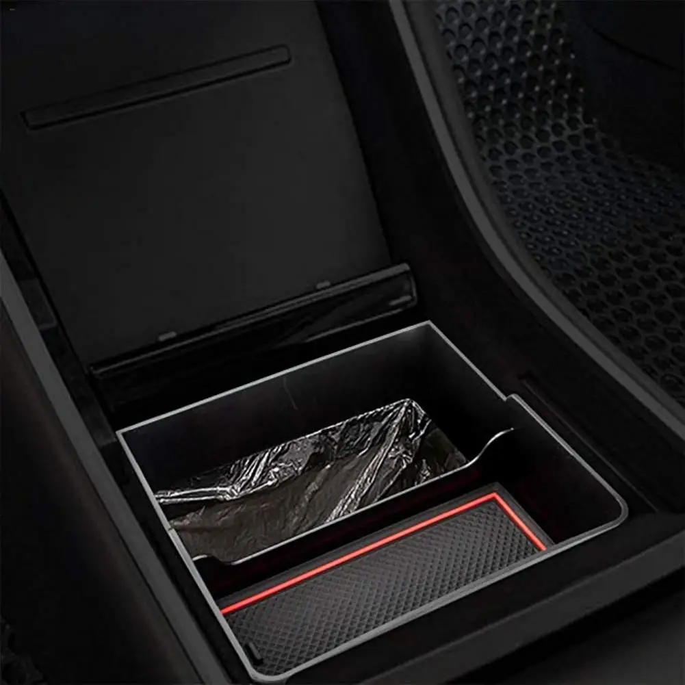 Car Armrest Box Storage Center Console Organizer Container Holder Box Organizer Accessories for Tesla Model 3 Center Console