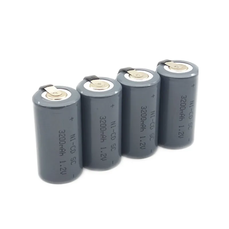 Серебристые 10 шт./лот TBUOTZO Sub C SC 1,2 V 3200mAh Ni-Cd Ni Cd аккумуляторы серебристого цвета