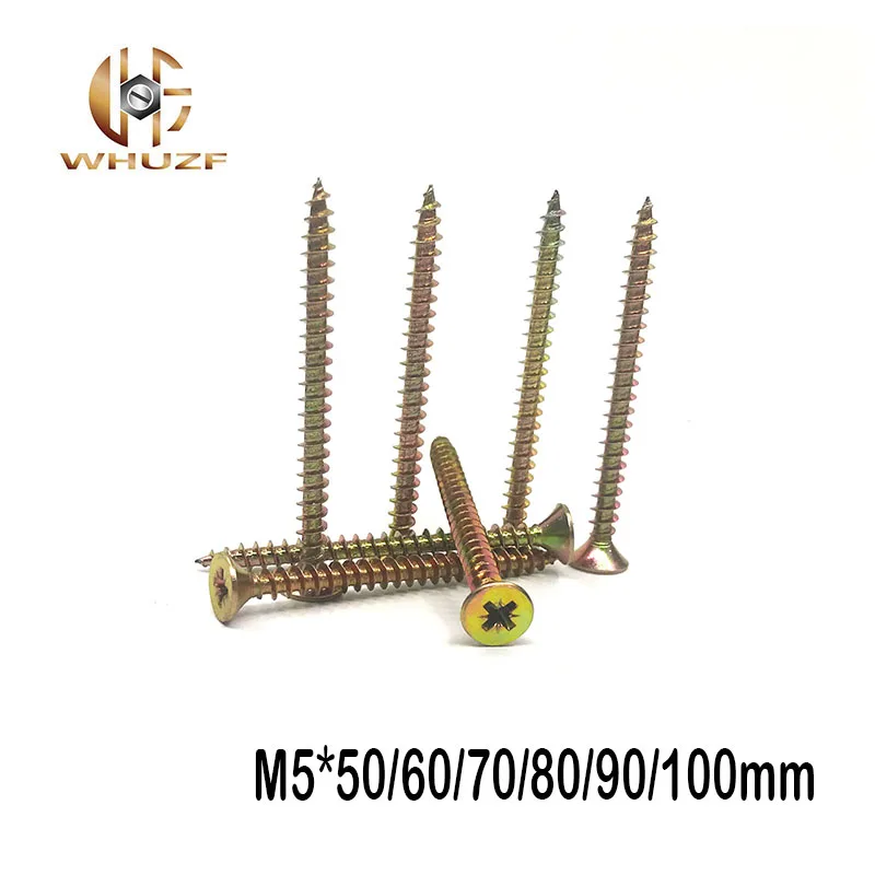 Buy M5*50/60 100mm wood screw zinc hard Wood screw phillips head tapping screws