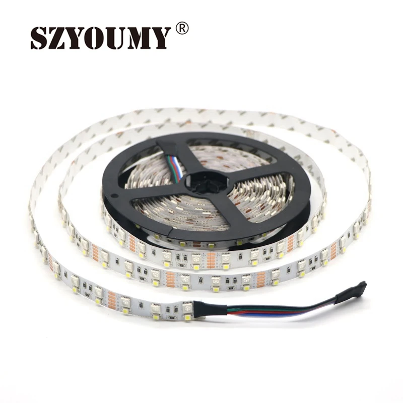 SZYOUMY двухрядная Светодиодная лента RGBW 5050 RGB + 2835 белый/теплый белый 12 В постоянного
