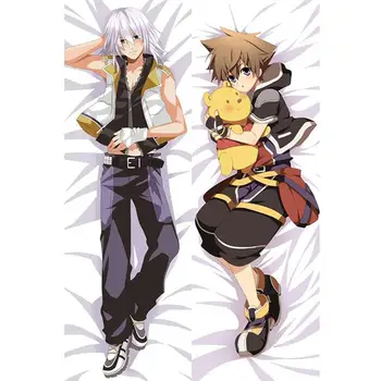 

New Japanese Cool Anime Pillowcase Kingdom Hearts Girl Throw Otaku Dakimakura Gift Bedding Hugging Body Pillow Case 150x50 CM