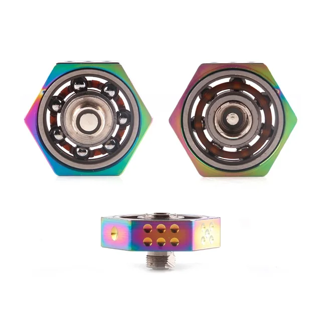 vape spinner atomizer gyro toy 24mm black silver gold rainbow in