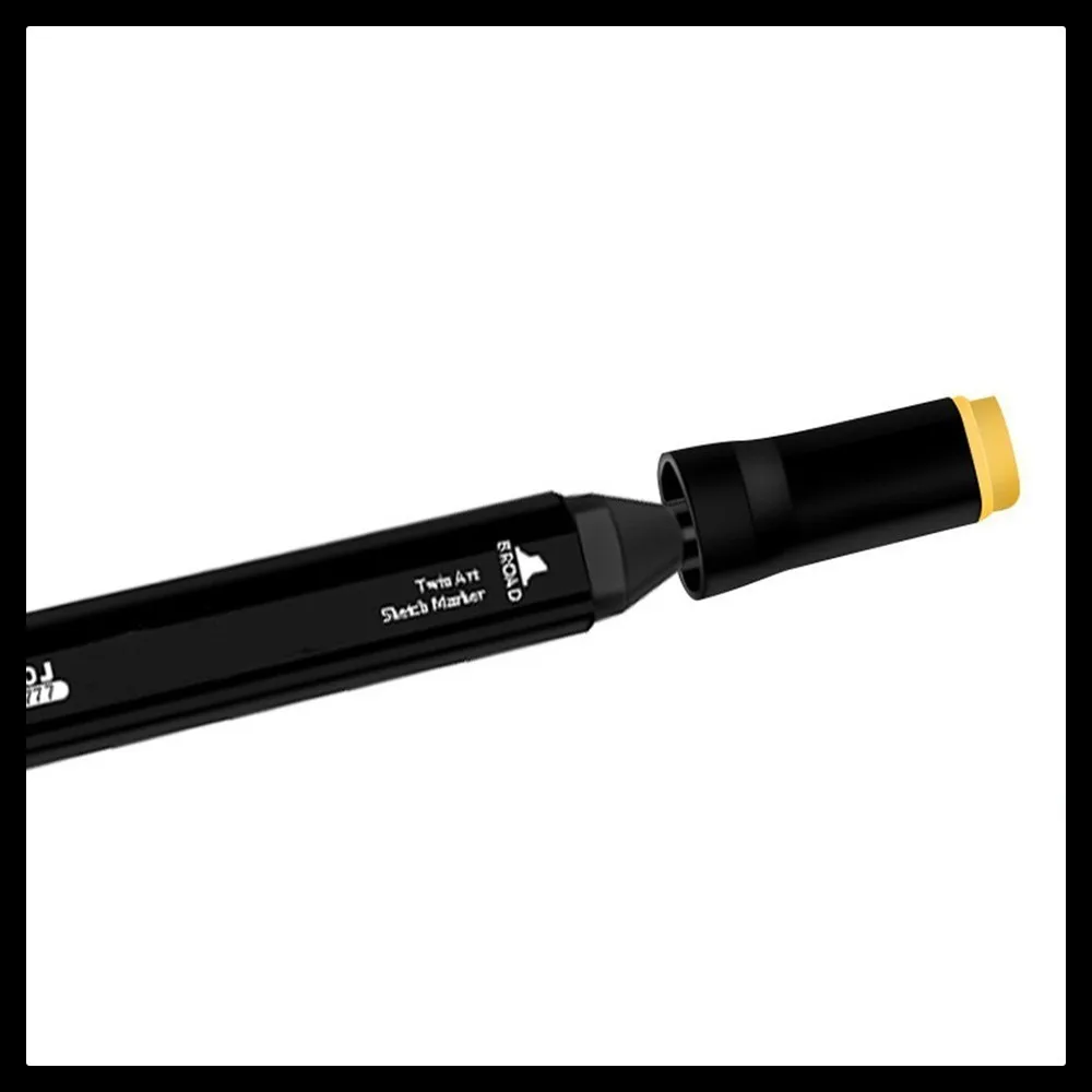 

Three generations of marker pen double head alcohol oil pen 168 color set school supplies GOOD