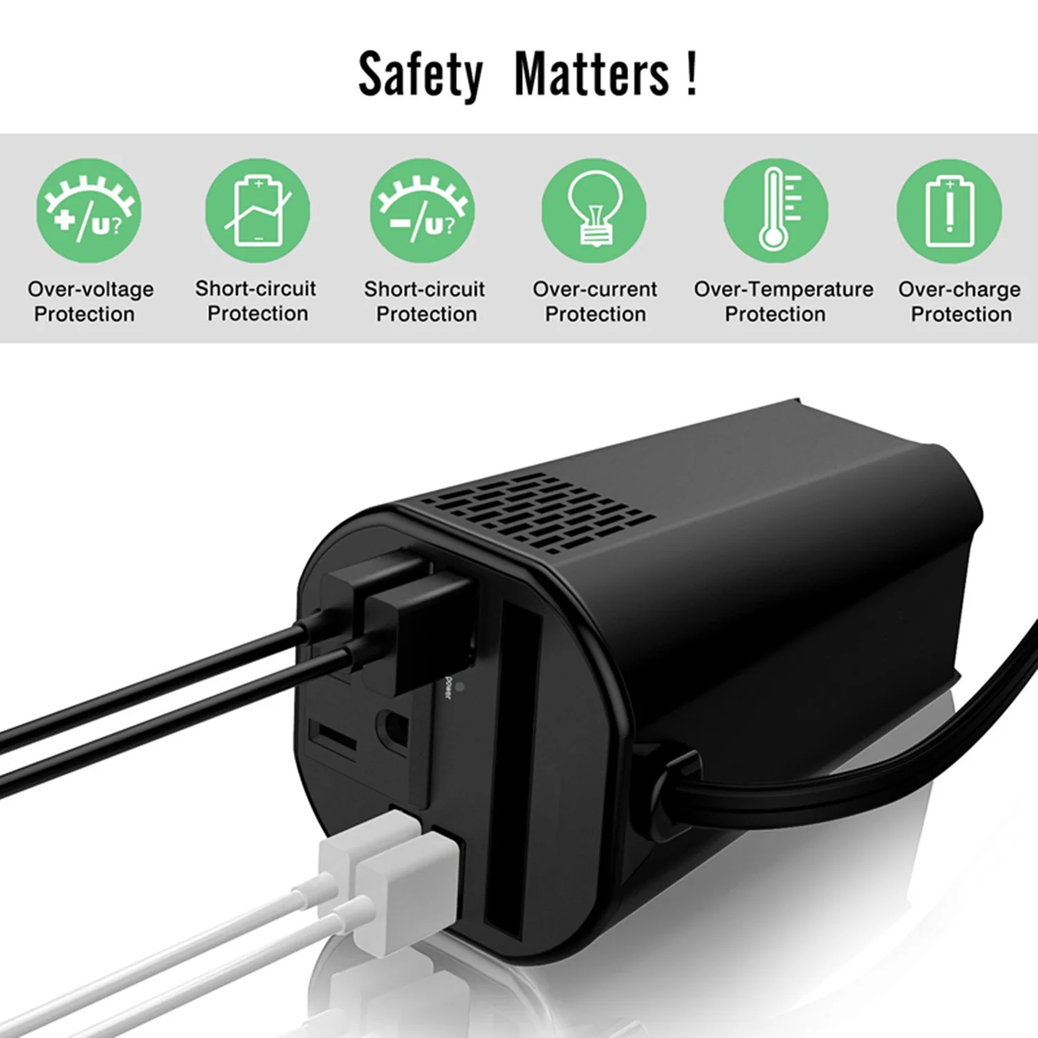 a 110v AC Converter Plug Adaptador de