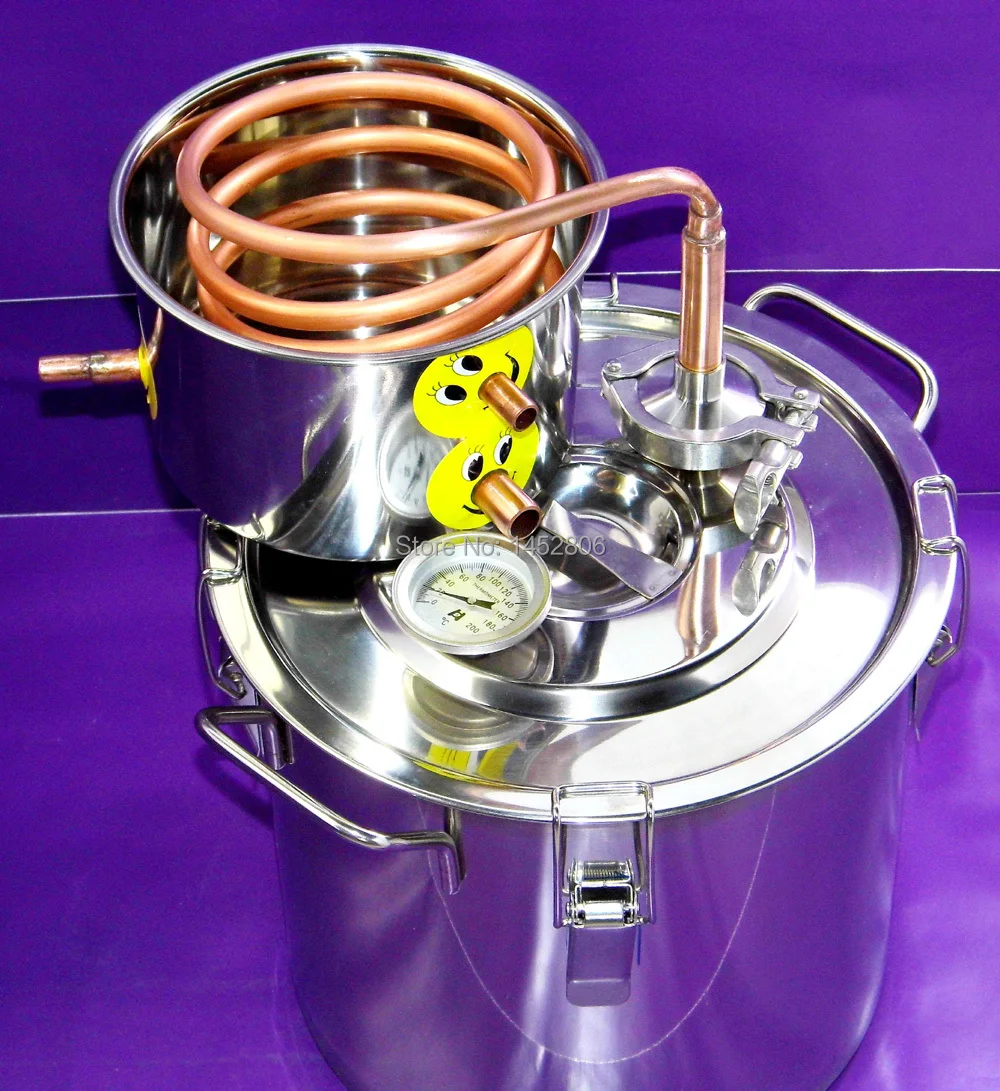 

DIY Home 3 Gal / 10 Litres  Alcohol Beer Wine Whisky Distiller Moonshine Ethanol Copper Still Stainless Boiler & Thumper Keg