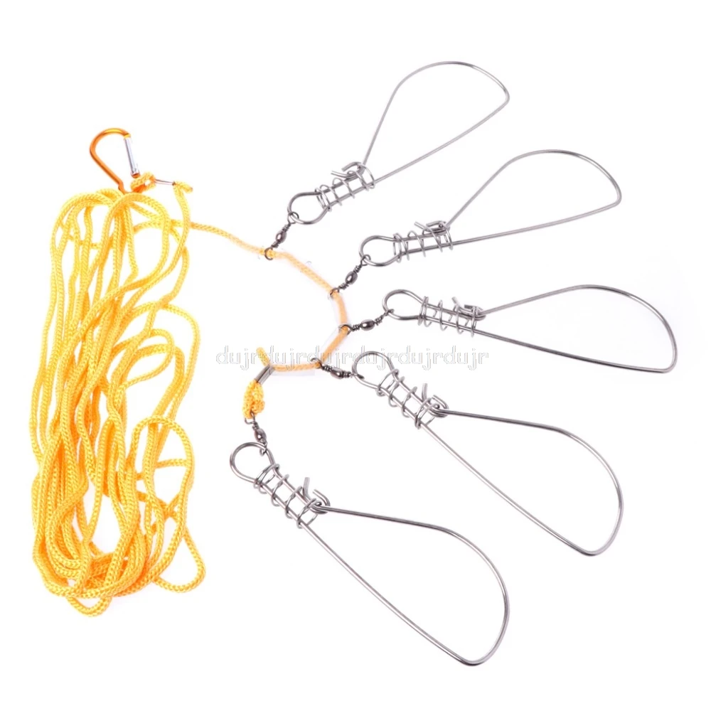 5 м Нержавеющая сталь Живая рыба приманки блокировки ремня рыболовные Пряжка снасти инструмент Аксессуары N20 челнока