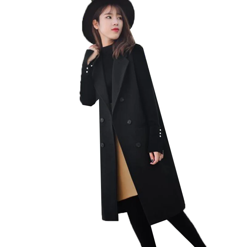 Новая мода, Женский брендовый жилет, весенний, осенний стиль, длинное шерстяное пальто, OL размера плюс, тонкая куртка без рукавов, костюм, жилет AB049