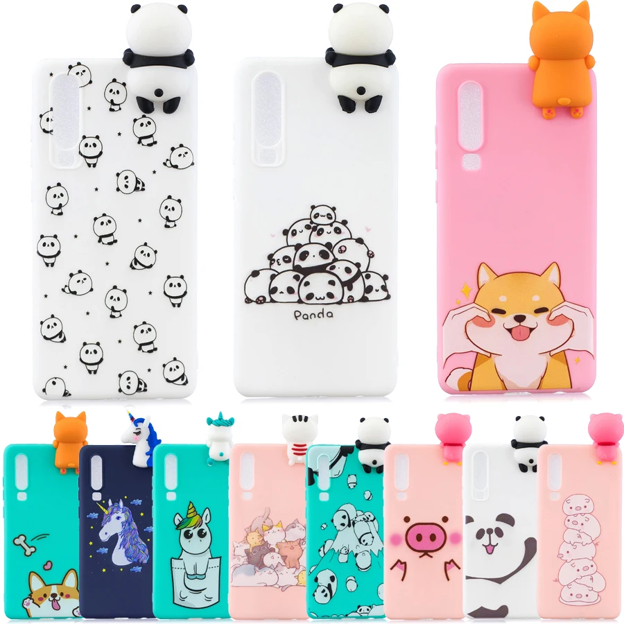 

Silicone Case For huawei P30 Pro case cover 3D Unicorn Panda for huawei P30 Lite Fundas Coque for huawei P30 Pro Phone cases
