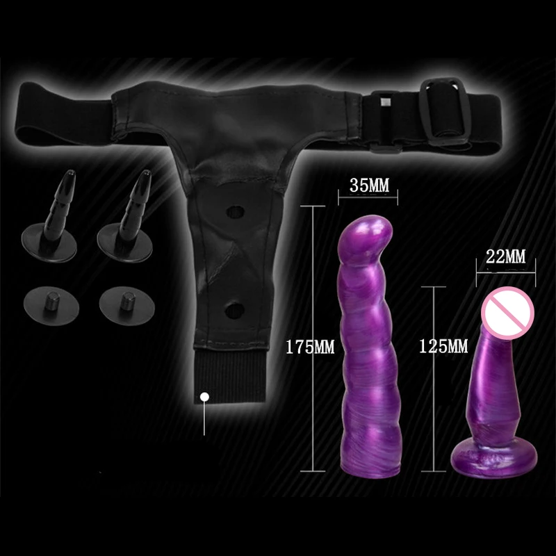 Double Dildo for women Double Ended Strapon Ultra Elastic Harness Strap On Dildo Lesbian Couples Sextoy Femme Sex Toy for Woman (7)