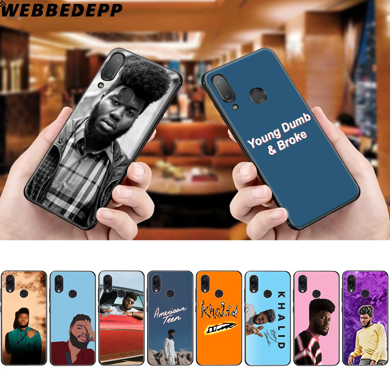 WEBBEDEPP Khalid Rapper Soft Case for Xiaomi Redmi K20 7A 4A 4X 5 5A 6 6A S2 Note 8 4 7 Pro Plus Prime |