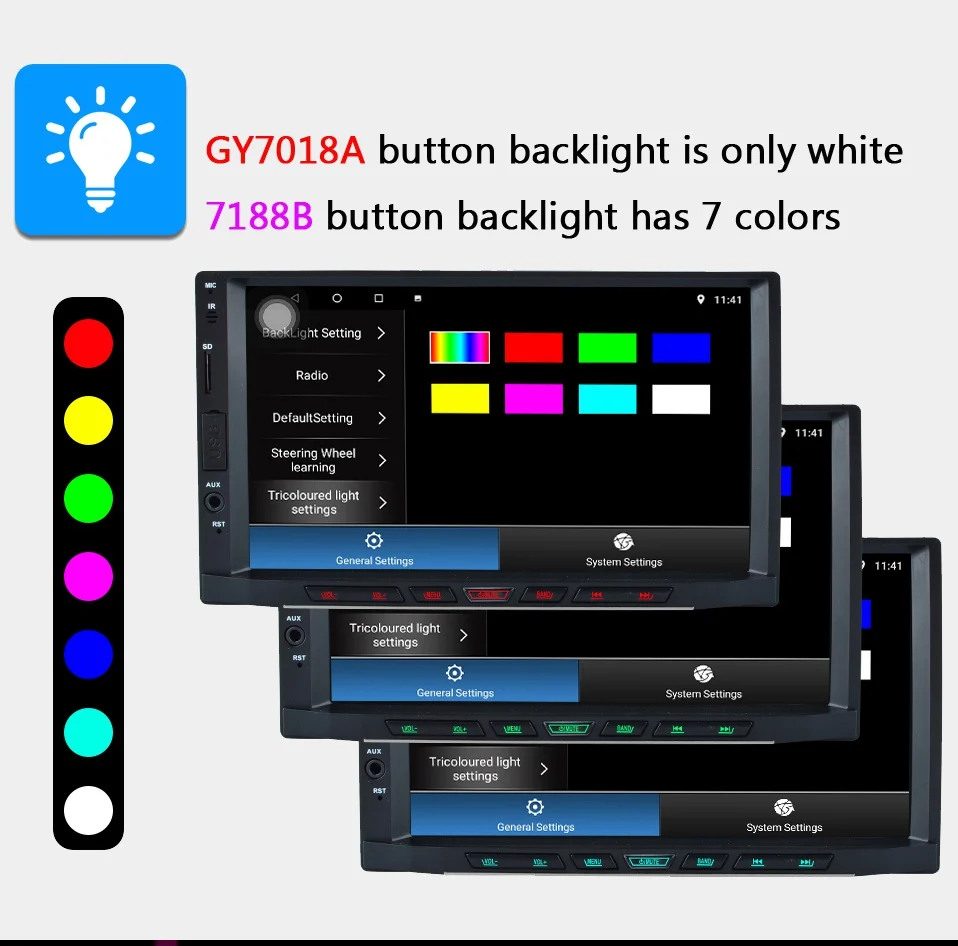 Top Car Android 8.1 4G RAM 2 Din radio Multimedia Video Player Universal auto Stereo GPS IPS screen For Nissan Hyundai Kia toyata VW 3