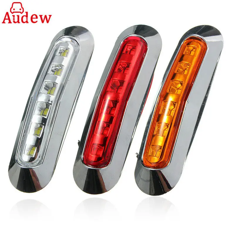 Buy 1Pcs Car LED Side Lights Marker Turn signal Lights 10V 30V side marker