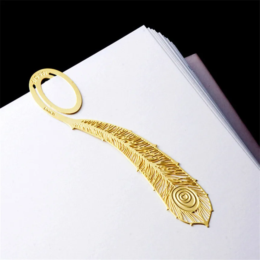 

bestselling 2Pcs Book Magazine Label Mark Kid Reading Bookmark Feather Metal Clip oct1024 Extraordinary