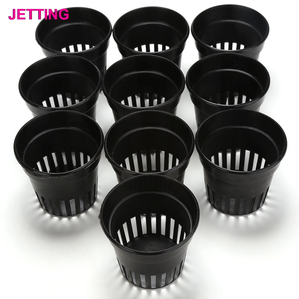 10Pcs Mesh Pot Net Basket+Clone Collar Heavy Duty Mesh Pot Net Cup