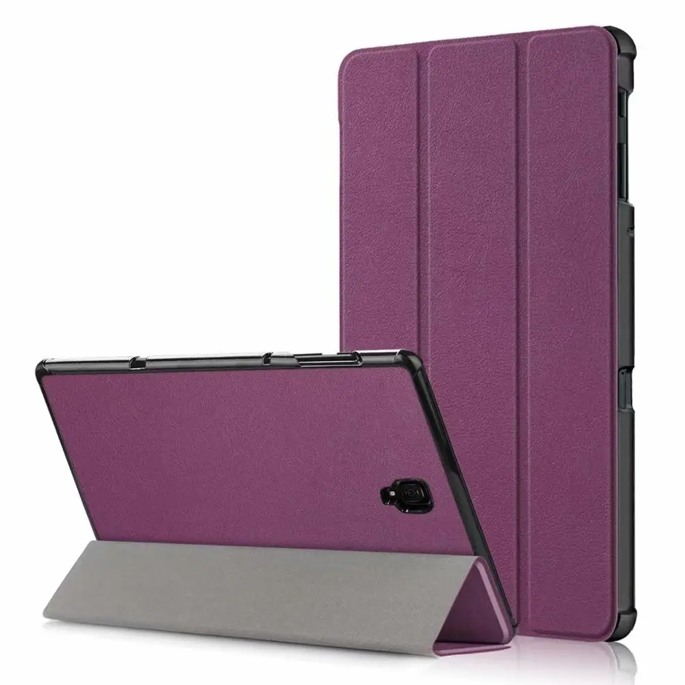 Ultra Slim PU Leather Case For Samsung galaxy Tab A 10.5 SM-T590 T595 T597 Tablet cover for Samsung galaxy Tab A 10.5 case - Цвет: Purple